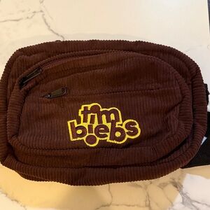 Timbiebs - Brown Corduroy Bag - Tim Hortons and Justin Bieber Collab